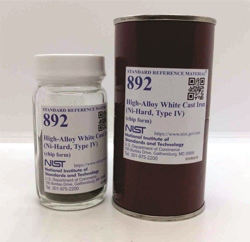 SRM 892  高合金白口鑄鐵(鎳硬，IV型)標(biāo)準(zhǔn)品