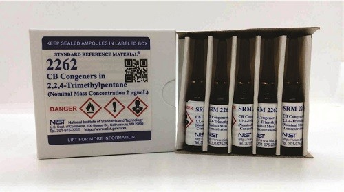 SRM 2262  2，2，4-三甲基戊烷中的氯化聯(lián)苯同系物標(biāo)準(zhǔn)品(標(biāo)稱質(zhì)量濃度為2μg/mL)