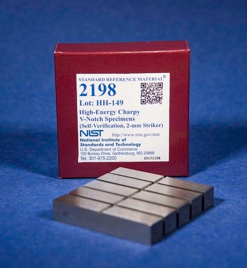SRM 2198  高能Charpy V-缺口標(biāo)本標(biāo)準(zhǔn)品(自驗(yàn)證，2毫米射手)