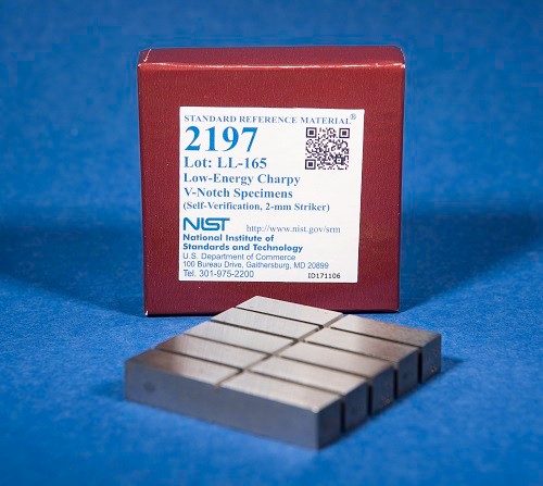 SRM 2197  低能量Charpy V-缺口樣本(自驗(yàn)證，2毫米射手)