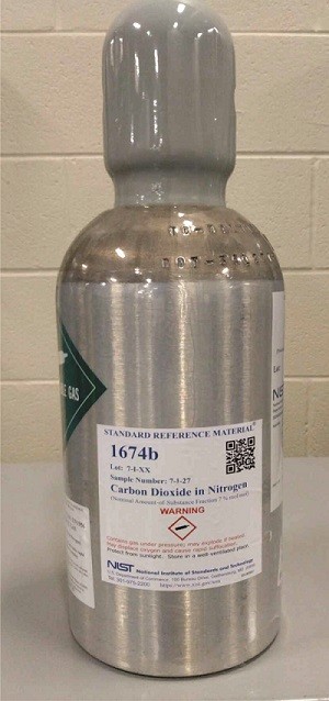 SRM 1674b 氮中二氧化碳(公稱量-物質分數為7%mol/mol)