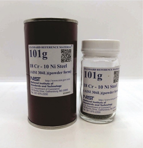SRM 101g  18 Cr-10 Ni鋼(AISI 304 L)(粉末狀)標準品